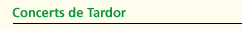 Concerts de tardor