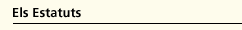 Els Estatuts