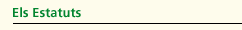 Els Estatuts