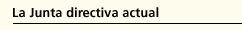 La junta directiva actual